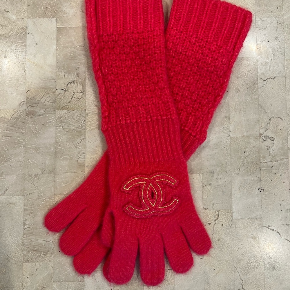 Chanel Hot Pink Gloves